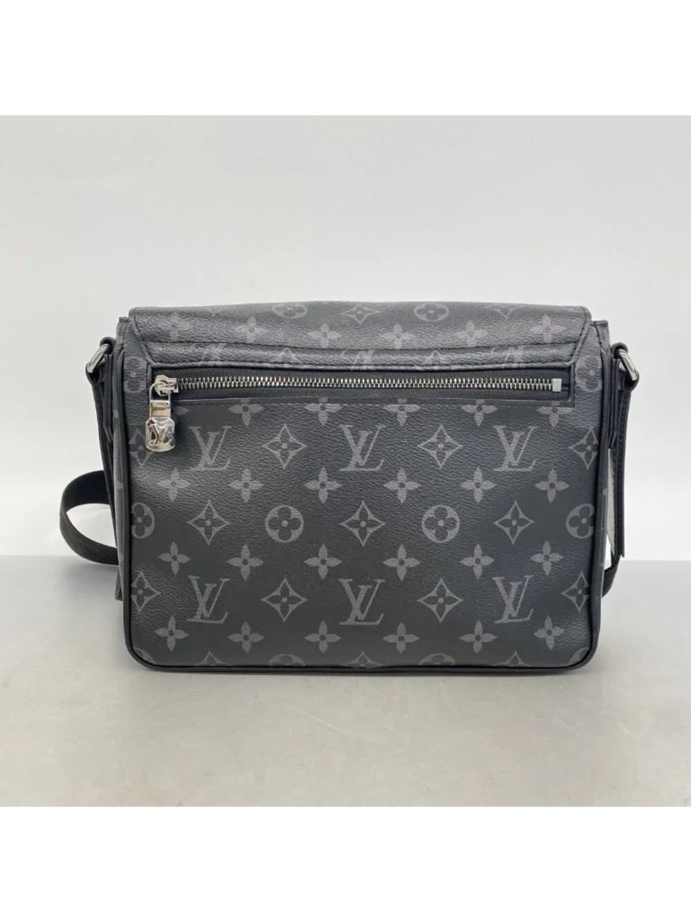 Louis Vuitton Shoulder Bag Monogram Eclipse District Black